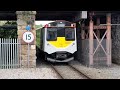 Transport for Wales Class 230 230007 departing Wrexham Central Station 3/6/24