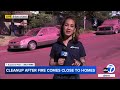 East Bay neighborhood painted pink by retardant as fire crews save homes from Point Fire