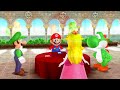 Mario Party 9 Minigames - Mario Vs Luigi Vs Yoshi Vs Peach (Master Difficulty)