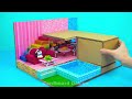 DIY Miniature Spongebob Squidward Miniature Cardboard House | Build Amazing Patrick Star Apartment