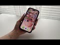 ପ꒰ ˶• ༝ •˶꒱ଓ 🌸🤍 iphone 15 (pink) — unboxing, setup, phone case 🦢🎀💐