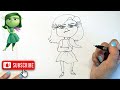 How To Draw Disgust From Inside Out 2