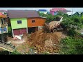 Organising operations Push the ground to bury the pillars of the house. Skills Dozer Trucks