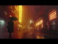 'BASIN CITY' Super Atmospheric Blade Runner Ambient Music | 3D Natural Rain For Focus And Relax