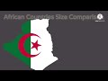 Africa Size Comparison by Land Area | Fan Song by Kxvin