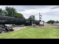 CSX train taking the Wye in Deshler, Ohio