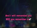 Sarah McLachlan I Will Remember You Video Karaoke Instrumental