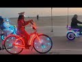 Venice Beach Sunday Sunset Electric bike ride