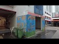 4K RAIN WALKING TOUR in Tremendous RAIN STORM Along Telok Blangah Mall Singapore RAIN ASMR