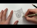 Kreativ zur Ruhe kommen || Zentangle-Methode - Meditatives Zeichnen in Echtzeit-Übertragung