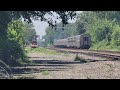 A late Amtrak Lake Shore Limited flies past Chesterton Indiana! 7-17-24