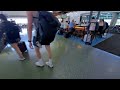 Airside F- walkthrough with wide angle video