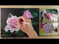 How to Paint Roses / Acrylic Painting / Correa Art