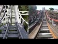 Kennywood's Pippin vs Thunderbolt - Side by Side POV Comparison