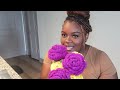 CROCHET VLOG| CROCHETING FLOWERS FOR MOTHERS DAY, RUNNING ERRANDS, PACKING GIFTS