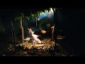 Camping alone | Camping in the rain relaxing | bushcraft Asmr.