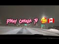 Snow driving Papunta SA Work at Pauwi hirap mag drive Edmonton Canada