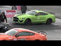 Hellcat vs Shelby GT500 - muscle cars drag racing