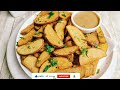 crispy potato wedges with peri peri sauce.