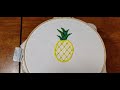Beginner Hand Embroidery - Easy Pineapple
