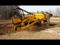 Stump Removal with a John Deere 450C Dozer