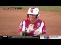 Big 6th inning keeps Oklahoma softball's WCWS hopes alive | Full rally