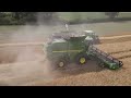 John Deere S785i harvesting barley in Norfolk
