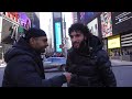 Interviewing New Yorkers in Time Square