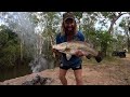 From NQ, beach camping to camping along the banks of the Hand River.....         (Cape York)