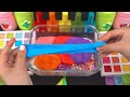 🌈 RAINBOW PINGFONG Slime 🌈 Mixing random into Glossy Slime I Relax with videos 🌠