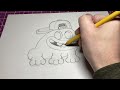 DTIYS - How to Draw STiCKY Art Frog 🐸  Pencil Sketch Tutorial #yourstickystyle Challenge