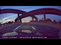 Driving west into Arizona Sunset