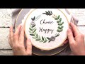 How to Embroider Letters Using the Stem Stitch