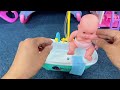 10 Minutes Satisfying with Unboxing Cute Doll House Playset，Baby Bathtub Toys ASMR | Review Toys