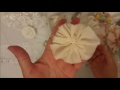 Fabric Flower Tutorial, no sew, hair pin, diy, shabby chic flower, cotton, lace, chiffon