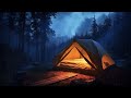 11 Hours of Extreme Rain & Thunder in a Hidden Forest Tent-Block surrounding noises with Rain Sounds