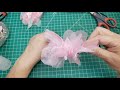 Organza Flower Tutorial Diy Fringe Tassel Dangle Lace in my Etsy Shop. Shabby Chic Flower How to