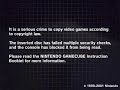 Nintendo GameCube Anti-Piracy Screen (NTSC Version)