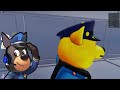 Sheriff Labrador & Dobie trying to SURVIVE in FLOOR is LAVA in Roblox