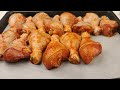 You don't need to fry chicken wings to make it delicious, like Grandma's. Simple recipe.ASMR