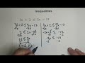 Solving Inequalities and graphing the solution on a number line