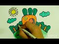 How to draw carrot house| how to draw a house step by step