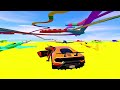 GTA V SPIDERMAN, FNAF, POPPY PLAYTIME CHAPTER 3 - Epic New Stunt Race For Car