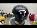 Custom painting a football helmet