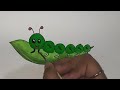 Easy caterpillar drawing || Caterpillar drawing with circles 🟢 || सर्कल से कैटरपिलर कैसे बनाये