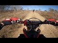 Riding my 450 at Dave's New Track