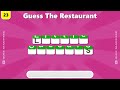 Guess The Restaurant by First & Last Letter | Restaurant Quiz (HARD)