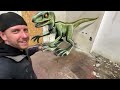 I paint a RAPTOR as 3D OPTICAL ILLUSION!