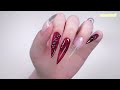 sub) Antique Vampire Nails!🥀🖤/🇰🇷Korean Nails / Extension Nails / Nail Art / Self-Nails / ASMR