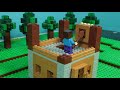 Lego Minecraft NOOB vs PRO - Winter HOUSE Build Challenge - Animation